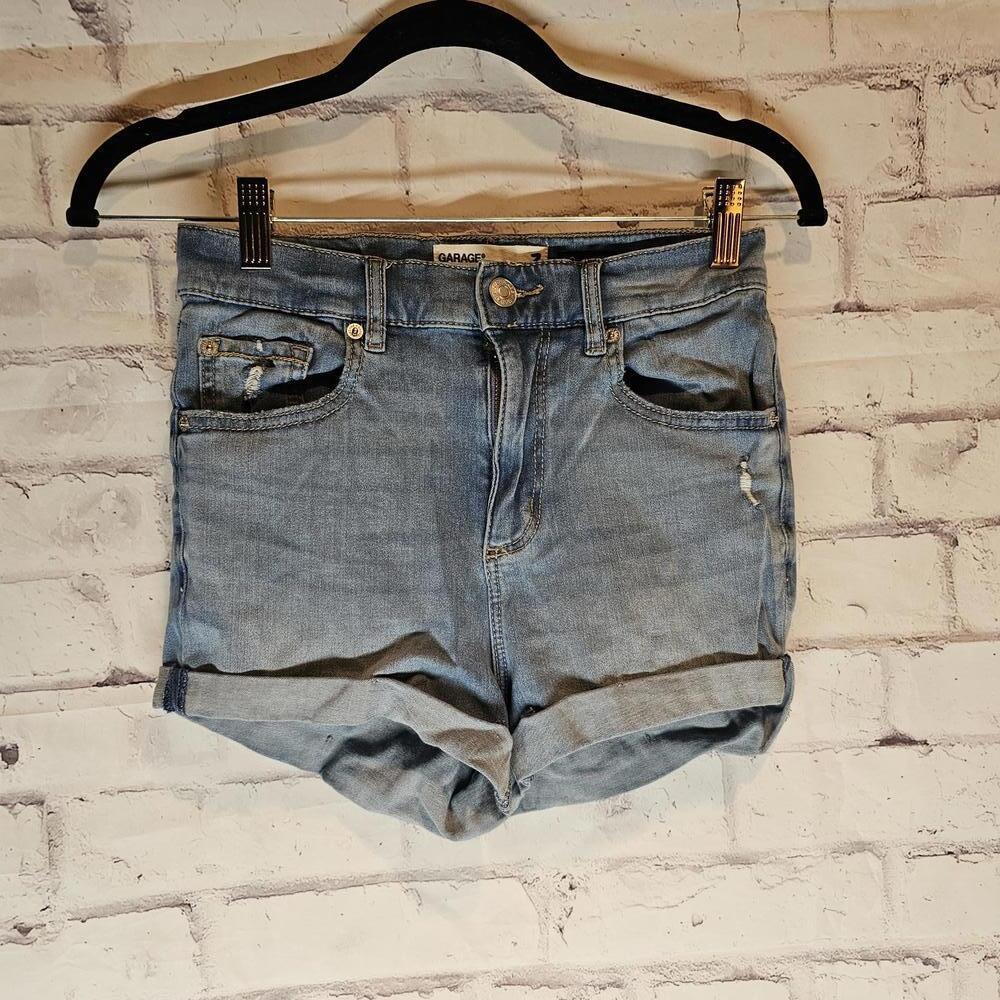 Garage Light Wash Jean Shorts Size 3